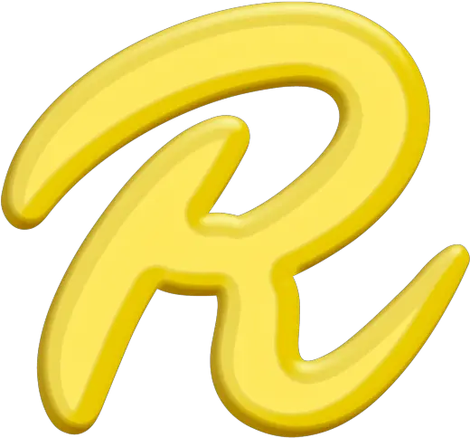 Banana Style Letter R Png Transparent Image Freepngdesigncom Language Letter R Png