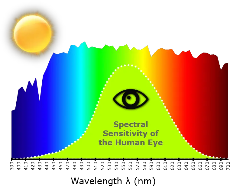 The Language Of Light Radiant Vision Systems Spectral Sensitivity Of Human Eye Png Human Eye Png