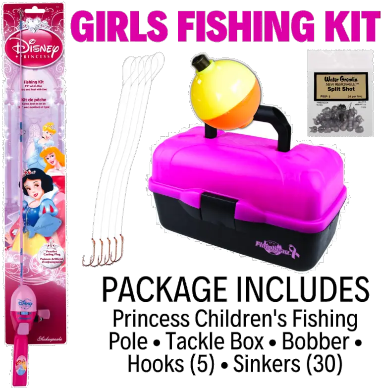 Girlu0027s Fishing Kit Household Supply Png Fishing Bobber Png