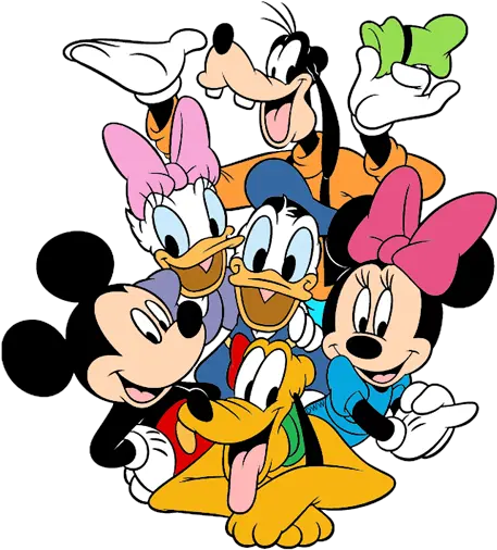 Disney Friends Clipart Mickey And Minnie With Friends Png Friends Clipart Transparent