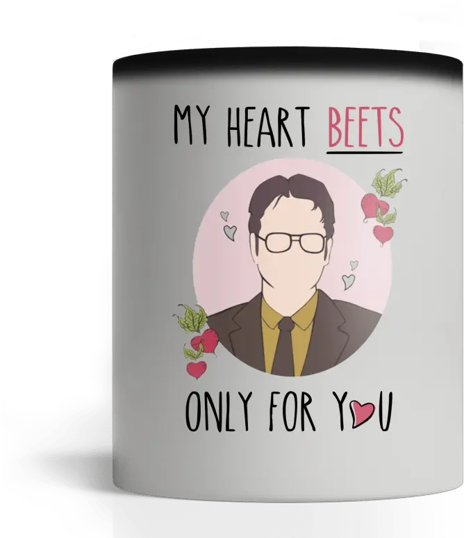 Official Dwight Schrute My Heart Beets Only For You Mug My Heart Beets Only For You Png Dwight Schrute Png