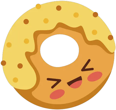 Transparent Png Svg Vector File Rosquinha Kawaii Donut Transparent