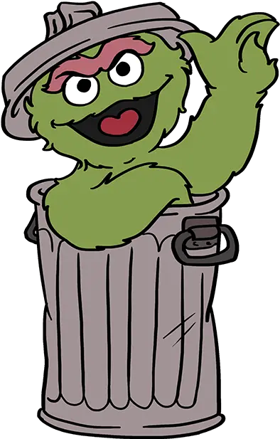 Black And White Oscar The Grouch Oscar The Grouch Drawing Easy Png Oscar The Grouch Png