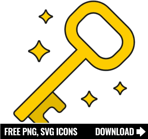 Free Golden Key Icon Symbol Png Svg Download Gold Key Icon Png Key Icon