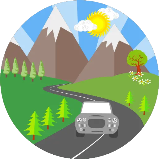 Free Icon Road Mountain Road Travel Png Road Icon Vector