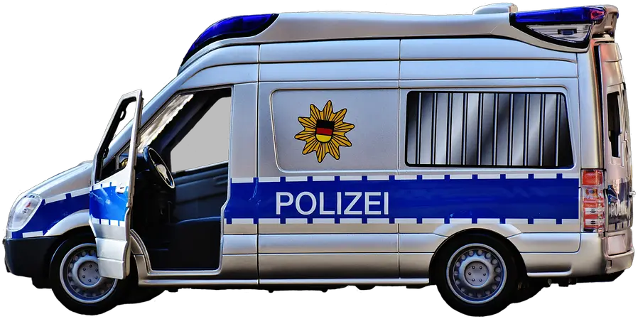 Transparent Blue Police Car Police Van Png Cop Car Png