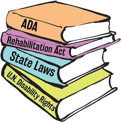 Stack Of Books Including The Ada Rehabilitation Act Pantone Swatch Png Stack Of Papers Png