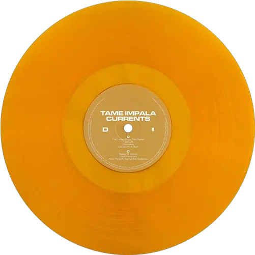 Tame Impala Tame Impala Currents Gold Vinyl Png Vinyl Png