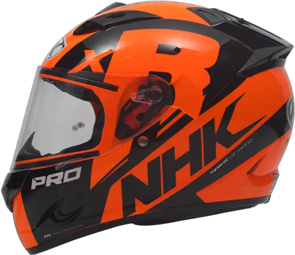 Nhk Race Pro Zr 650 Orange Flo Helmet Png Icon Joker