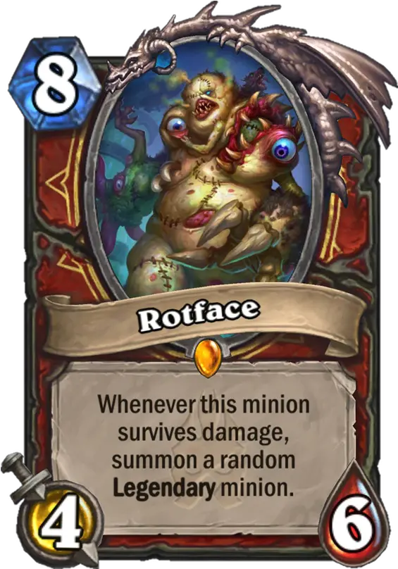 Rotface Hearthstone Top Decks Hearthstone Ashes Of Outland Cards Png Wutface Png