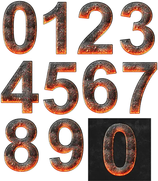 Numbers Lava Digit Free Image On Pixabay Lava Numbers Png Lava Png