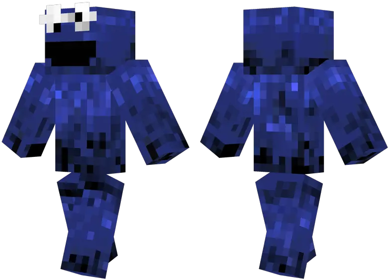 Cookie Monster Minecraft Skins Minecraft Upside Down Skin Png Cookie Monster Png