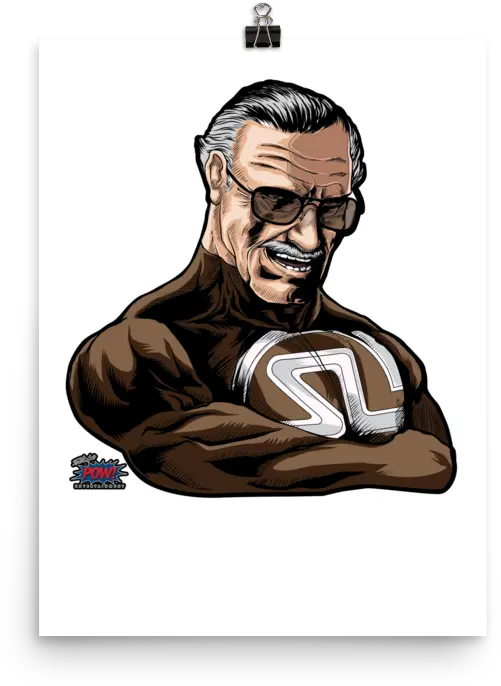 Download Super Stan Lee Poster Illustration Png Stan Lee Png