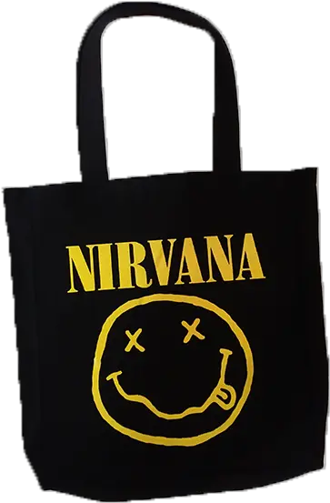 Nirvana Smiley Face Tote Bag Kurt Cobain Nirvana Logo Png Nirvana Png