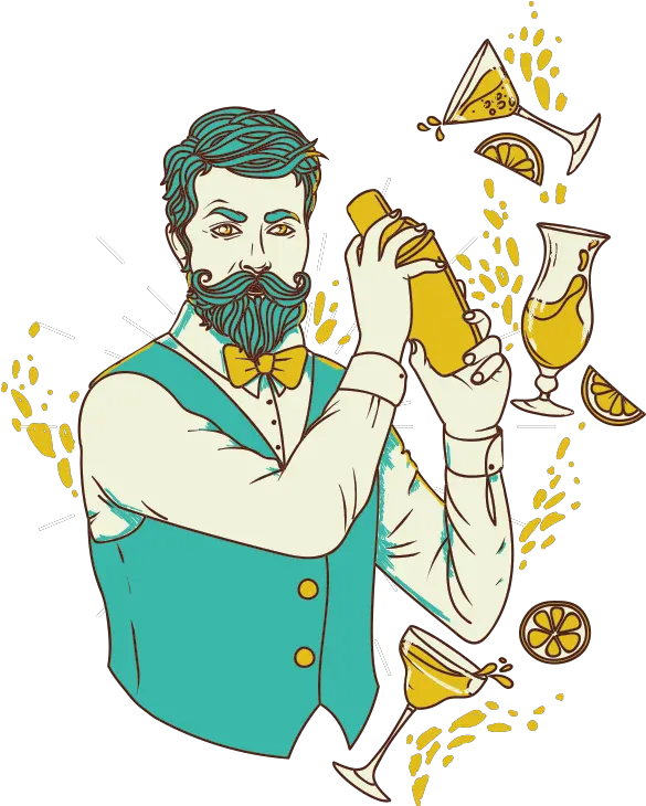 Cocktail Chooses You Cartoon Bartender Png Bartender Png