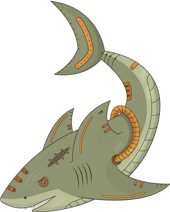 Steampunk Shark Clipart Illustration Png Shark Clipart Png