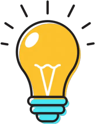 Idea Clipart Yellow Bulb Idea Png Transparent Lightbulb Transparent Background