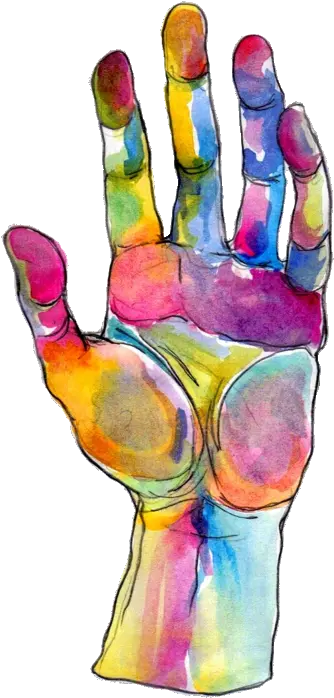 Art Png Tumblr 2 Image Watercolour Hand Art Transparent