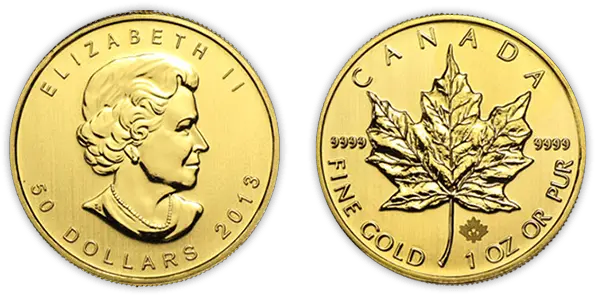 Canada Maple Leaf 2010 Canadian Maple Leaf Gold Coin Png Canada Maple Leaf Png