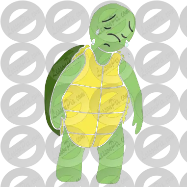 Sad Turtle Stencil For Classroom Therapy Use Great Sad Cartoon Png Turtle Clipart Png