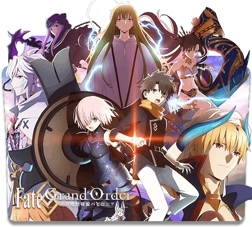 Fate Grand Order Anime Logo Fate Grand Order Babylonia Poster Png Saber Fate Icon