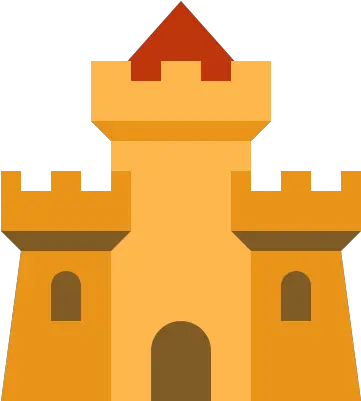 Castle Icon In Color Style Png