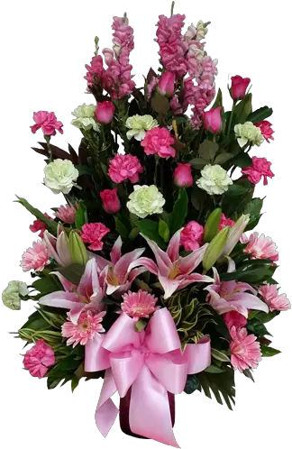 Download Hd Vase Arrangement Spring Flowers By Manila Blooms Bouquet Png Spring Flowers Png