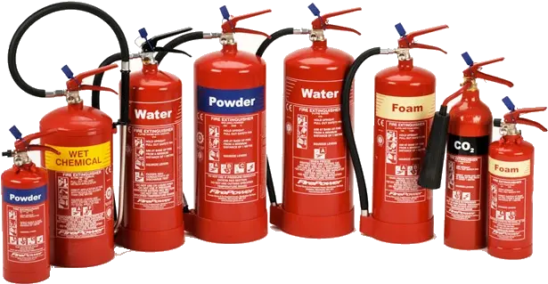 Types Of Fire Extinguisher Fire Extinguisher Png Fire Extinguisher Png