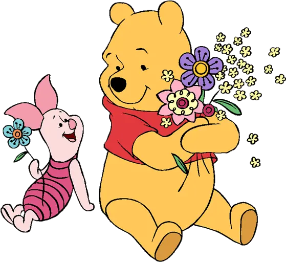 Winnie The Pooh Piglet Free Flower 10 Free Hq Online Winnie The Pooh Spring Png Winnie The Pooh Transparent