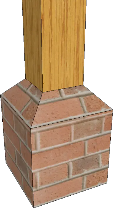 Download Brick Pier For Standard Post Png Image With No Lumber Pier Png