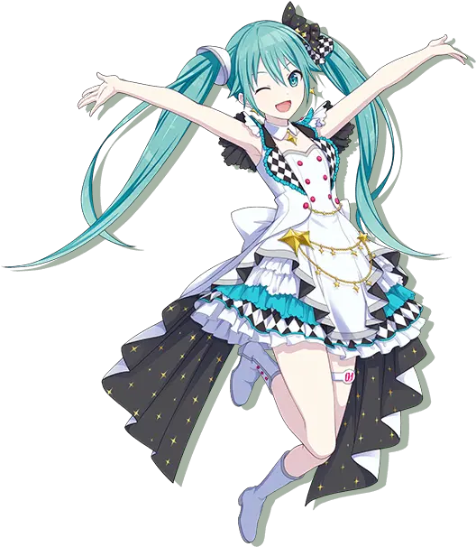 Hatsune Miku Vocaloid Image 2732527 Zerochan Anime Project Sekai More More Jump Png Hatsune Miku Transparent