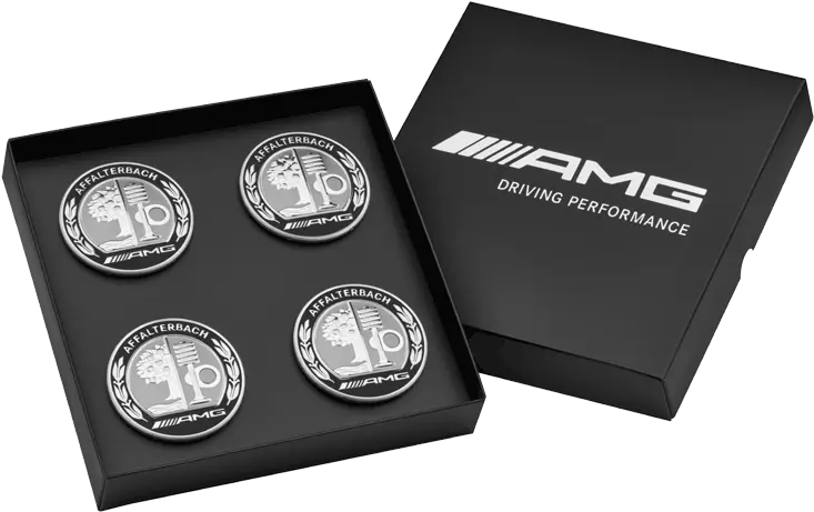 Amg Hub Cap With Emblem Set Of 4 000 400 31 00 Png Mercedes Benz Logo Transparent