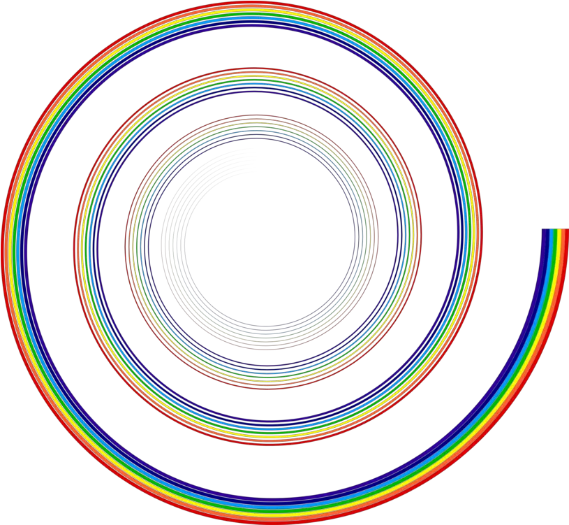 Rainbow Portable Network Graphics Png Spiral Png