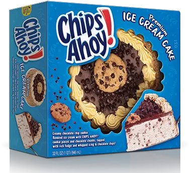 Chips Ahoy Premium Ice Cream Cake Starbucks Recipes Chips Ahoy Cookies Ice Cream Cake Png Chips Ahoy Logo