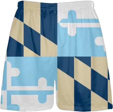 Maryland Flag Shorts Powder Navy Vegas By Dan Walsh Lacrosse Shorts Maryland Flag Png Maryland Flag Png