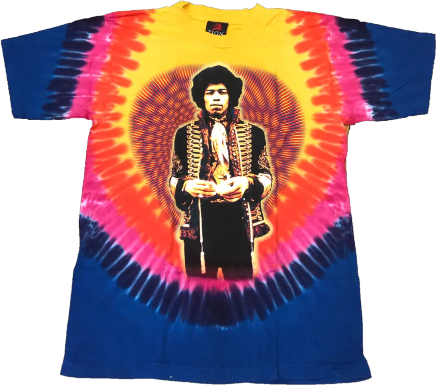 Jimi Hendrix Vintage Tie Dye Tee Shirt Vintage Jimi Hendrix Tie Dye Shirt Png Jimi Hendrix Png