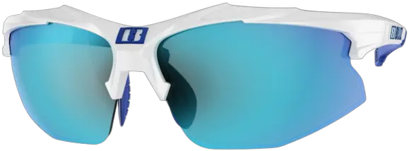 Bliz Hybrid Small Face White Frame Smoke With Blue Multi Lens Spare Clear And Orange Full Rim Png Oakley Icon 3