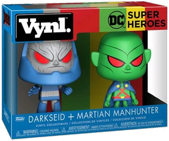 Dc Super Heroes Martian Manhunter U0026 Darkseid Vynl Funko Pop Fortnite Png Martian Manhunter Logo