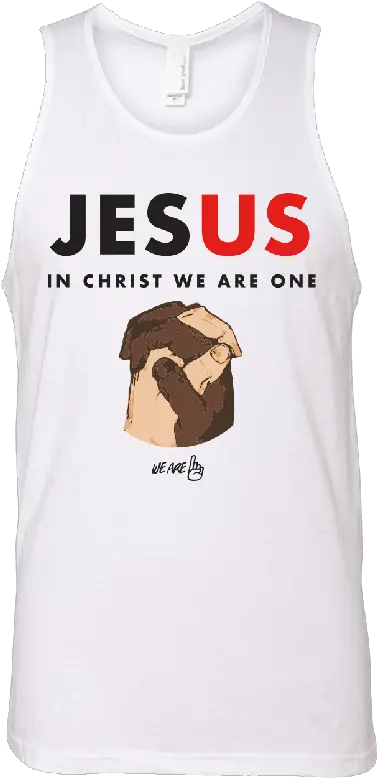 We Are One Jesus White Tank Active Tank Png Jesus Transparent