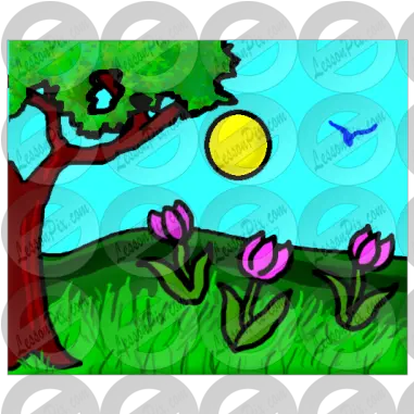 Spring Picture For Classroom Therapy Use Great Spring Illustration Png Spring Clipart Png