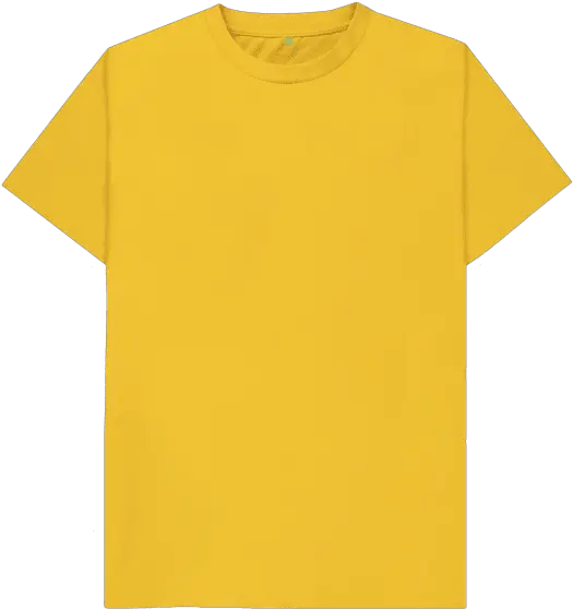 Mustard Plain Organic T T Png Tee Shirt Png