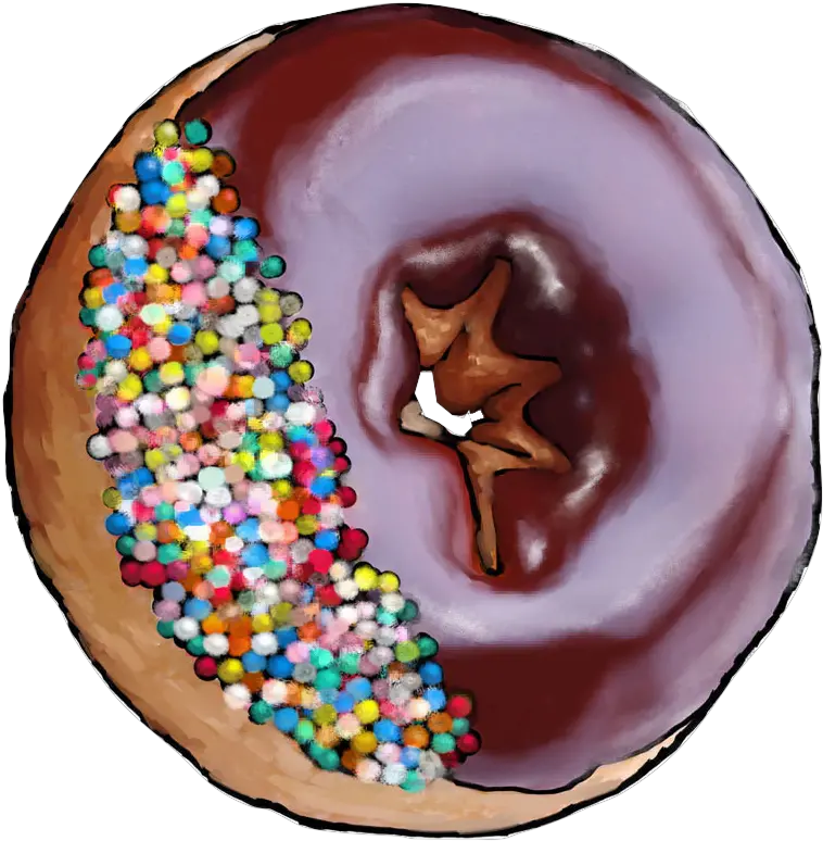 Donut Transparent Doughnuts Tasty Food Nonpareils Png Donut Transparent