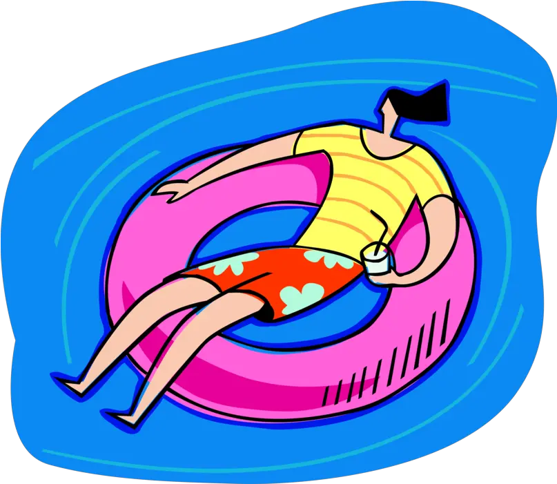 Swimming Clipart Inner Tube Free Clip Art Of Floating In A Water Png Inner Tube Png