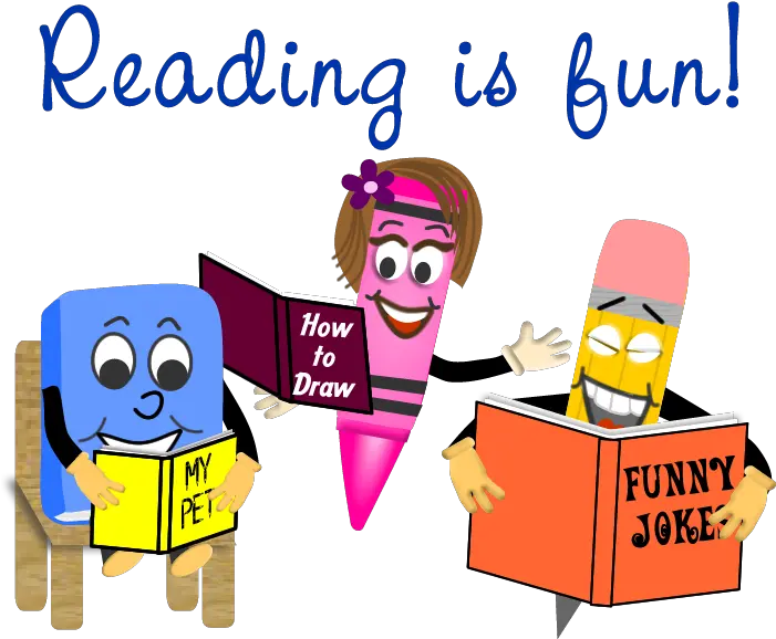 Buddy Cathy And Pete Promote Reading Is Fun Reading Is Free Clipart Reading Is Fun Png Buddy Icon Funny