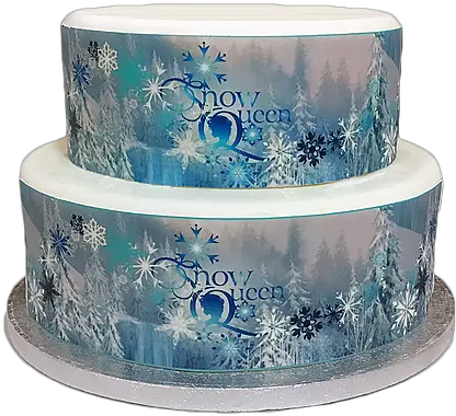 Frozen Snowflake Snow Queen Borders Decor Icing Sheet Cake Decoration Mysite Blue And White Porcelain Png Frozen Snowflake Png