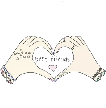 Png Best Friends Transparent Uploaded Fazer Metadinha Com Melhor Amiga Friends Transparent