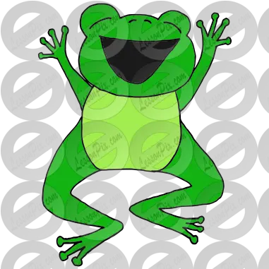 Excited Frog Picture For Classroom Therapy Use Great Bufo Png Frog Clipart Png