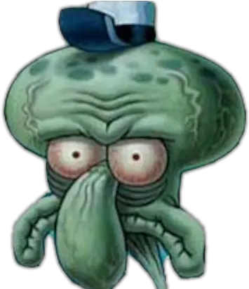 Scary Squidward Squidward Does This Look Unsure To You Png Squidward Png