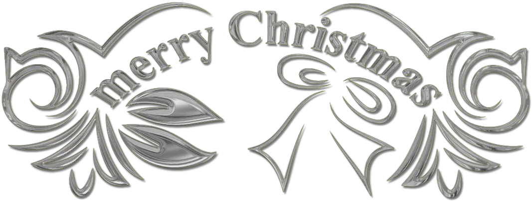 Christmas Text 5 Silver Merry Christmas Png Merry Christmas Text Png