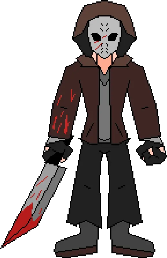 Pixilart Jason Voorhees By Anonymous Cartoon Png Jason Vorhees Png